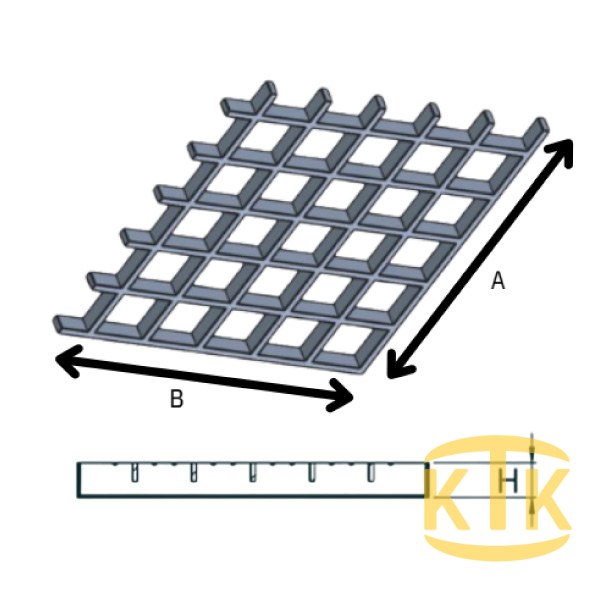 CTP Kanal Izgarası 50x50x13 mm (CTP.5013-B)