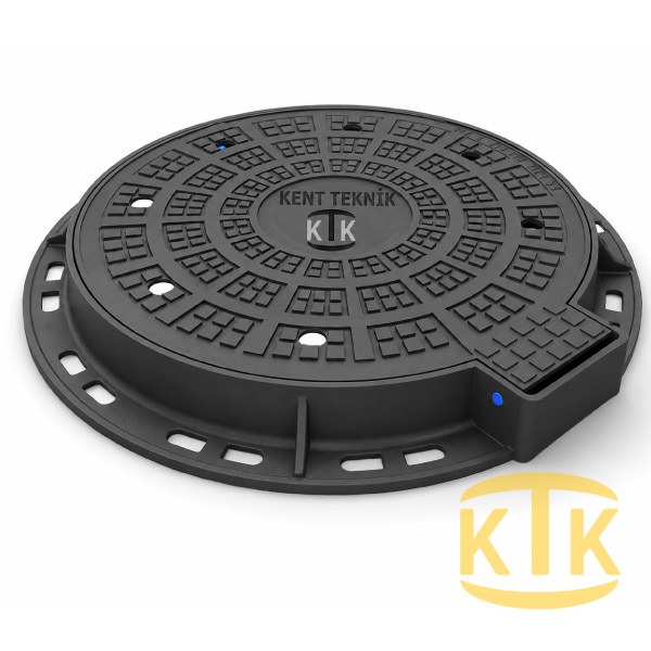 DKT-600-C2 Döküm Yuvarlak Rögar Kapağı Takımı Ø600 mm | C250 ürün görseli