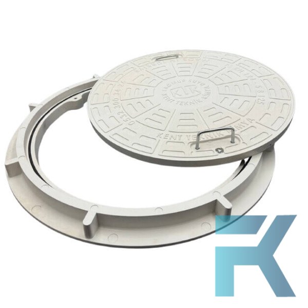 FK-600-EKO-5A-A15 Kompozit Yuvarlak Rögar Kapağı Takımı Eko Seri Ø600 mm | A15