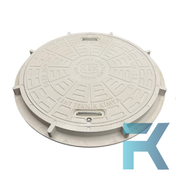 FK-600-EKO-5A-A15 Kompozit Yuvarlak Rögar Kapağı Takımı Eko Seri Ø600 mm | A15