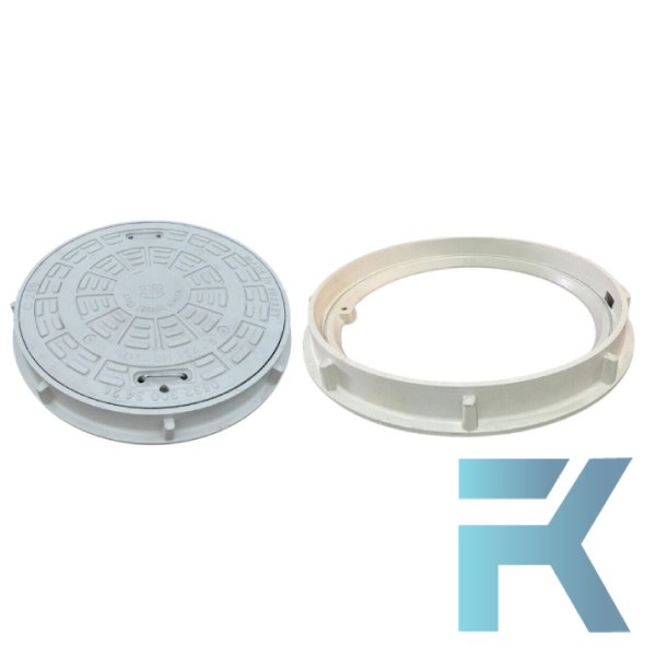 FK-600-54D-D400 Kompozit Yuvarlak Rögar Kapağı Takımı Ø600 mm | D400