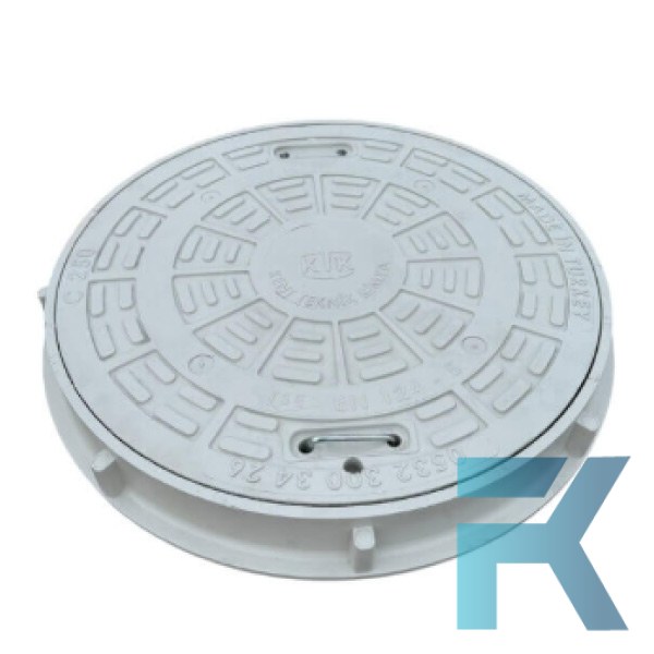FK-600-54B-B125 Kompozit Yuvarlak Rögar Kapağı Takımı Ø600 mm | B125