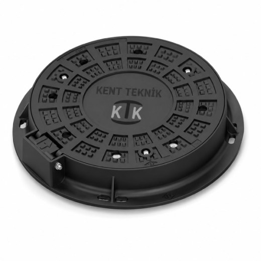 DKT-600-B Döküm Yuvarlak Rögar Kapağı Takımı Ø600 mm | B125 ürün görseli