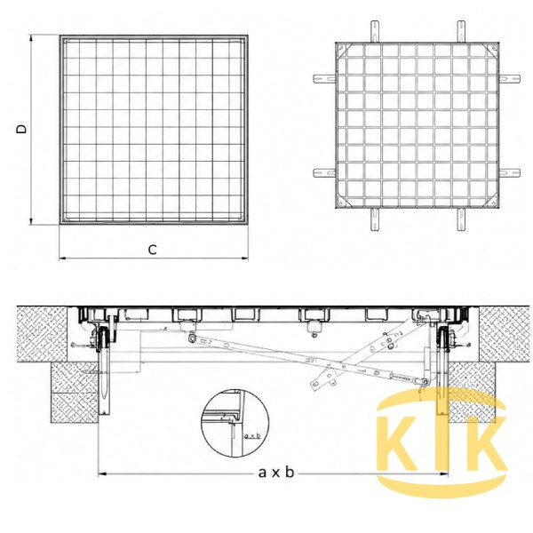 Müdahale Kapağı 400x400 mm (MK.4040-A)