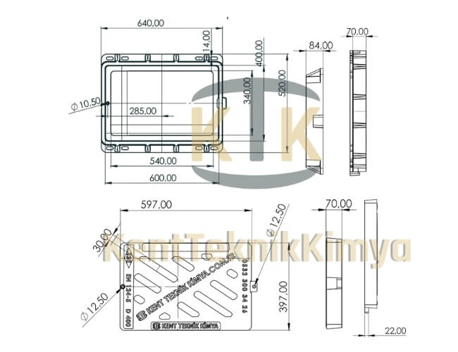 FK607 - 40x60 Kompozit Yağmur Suyu Izgara