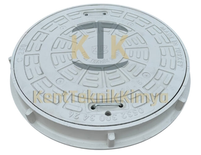 FK500-KKT-600-52D-D400 Kalın Seri Kompozit Rögar Kapağı Takımı 600mm