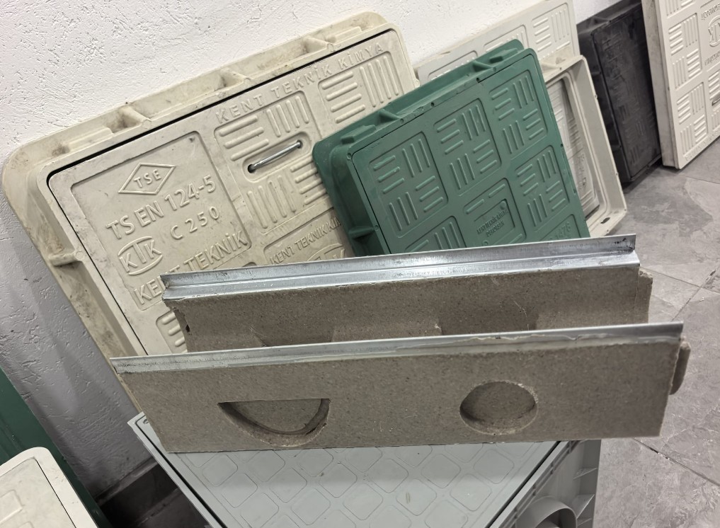 FK-1060-PK-CDE | Polimer Kanal Ek Parça 100x500x60 mm - Fibre Kompozit