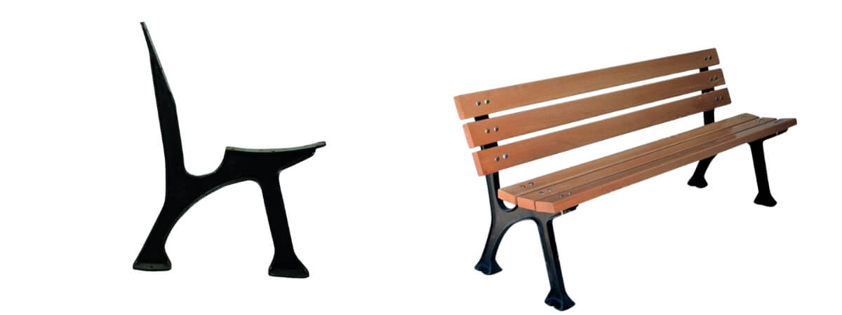 FK-680-BA Kompozit Bank Ayağı 680x500 mm ürün görseli