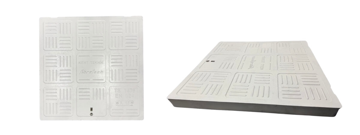 FK-560-B-B125 Kompozit Kare/Dikdörtgen Rögar Kapağı Takımı 560x560 mm | B125 ürün görseli