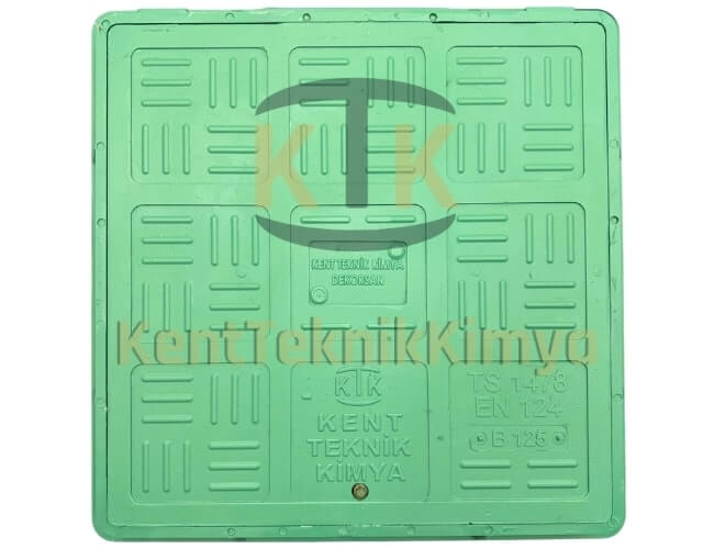 FK5088-KKT-500-A-A15 Kompozit Kare Rögar Kapağı 500x500mm
