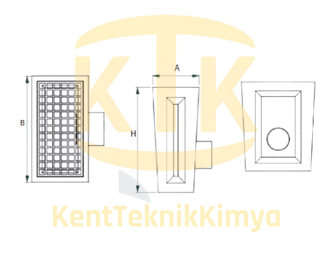 AK-DDK-3034-D400 polimer drenaj kanalı 300x500x340 mm D400
