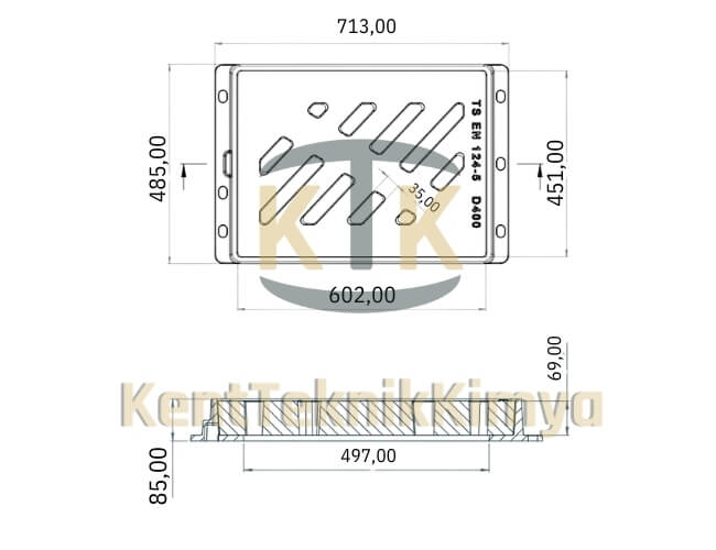 FK614 - 60x60 C250 Kompozit Izgara